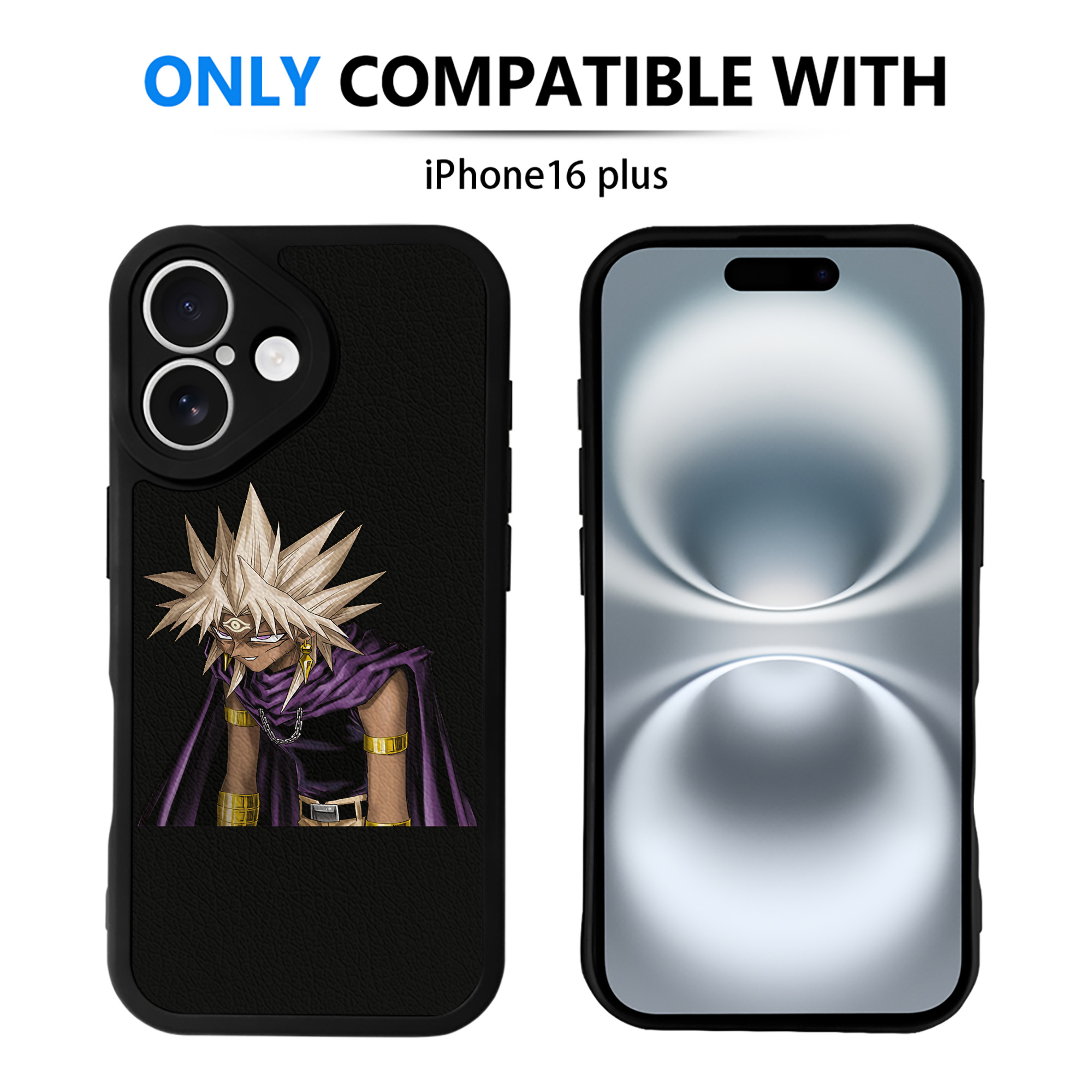 遊☆戯☆王 Yu-Gi-Oh! 【iPhone 16シリーズ対応】シリコンスマホケース（レザー調） 材質：シリコン